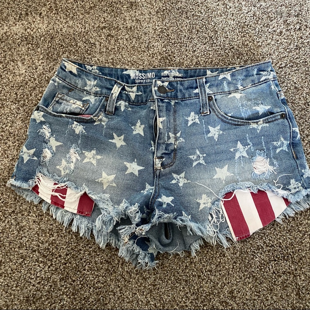 Mossimo American Flag Shorts